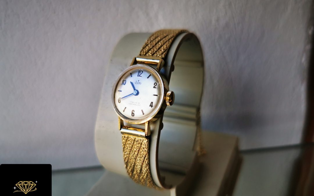 Złoty zegarek Stowa pr. 585 używany – mechanizm nakręcany – cena 4999zł