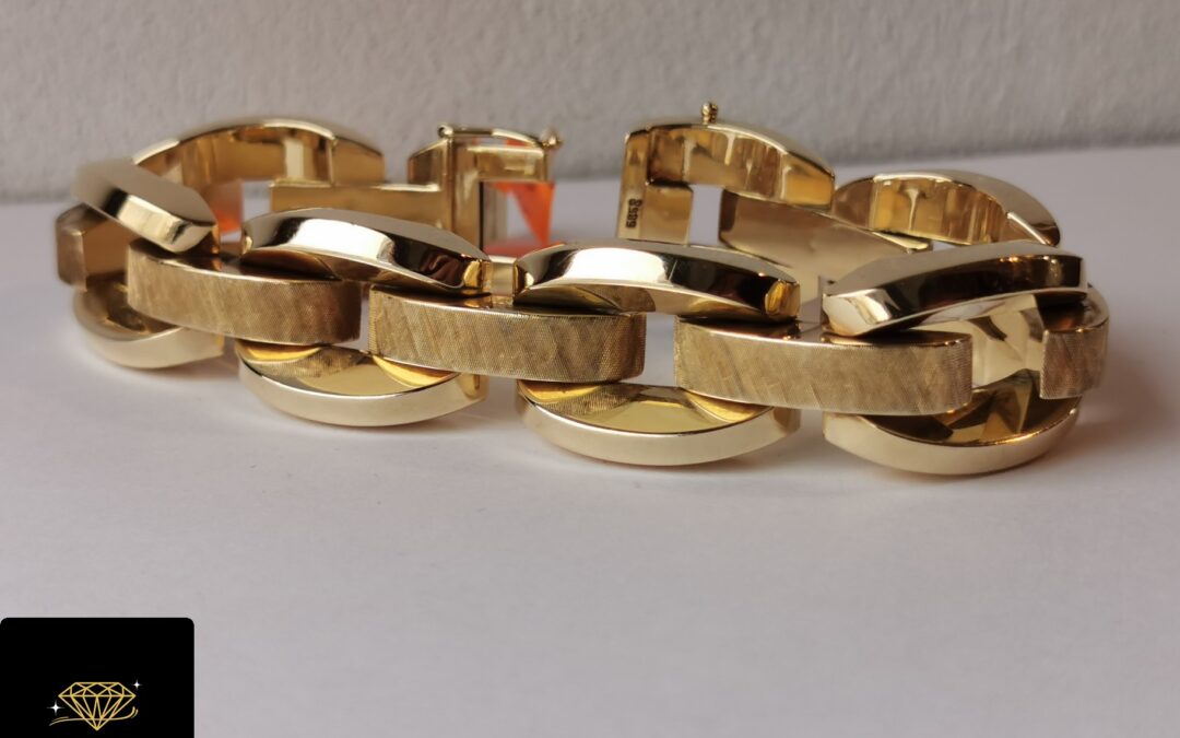 Złota bransoletka pr. 585 używana – cena 11255zł