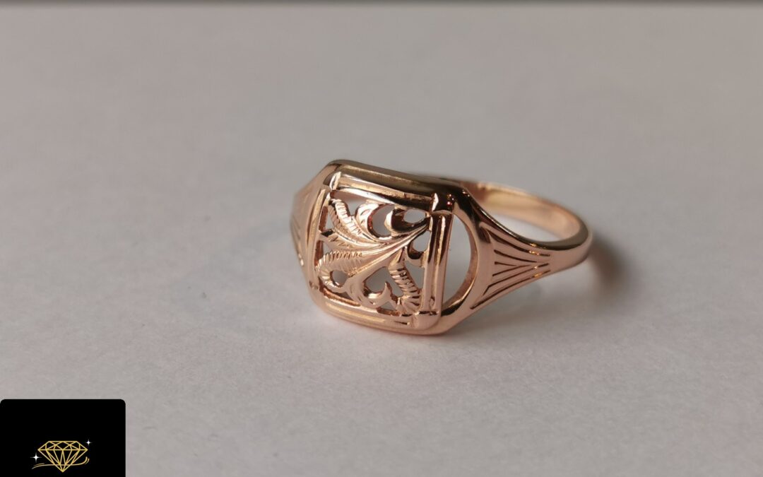 Złoty pierścionek pr. 583 używany – cena 535zł