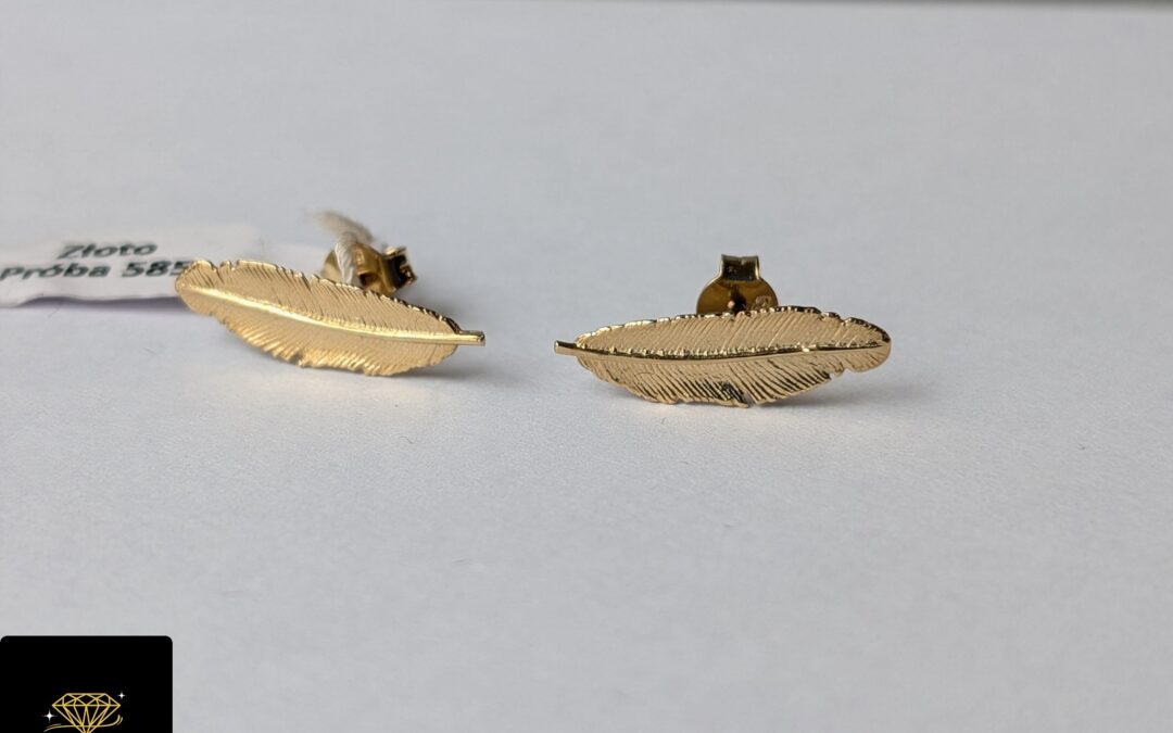 NOWE złote kolczyki pr. 585 – cena 599zł