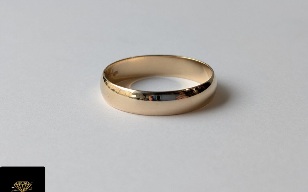 Złota obrączka pr. 585 używana – cena 1375zł