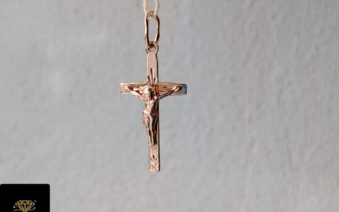 Złoty krzyżyk pr. 583 używany – cena 275zł