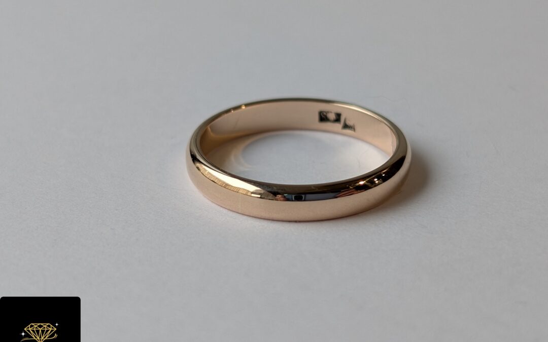 Złota obrączka pr. 583 używana – cena 835zł