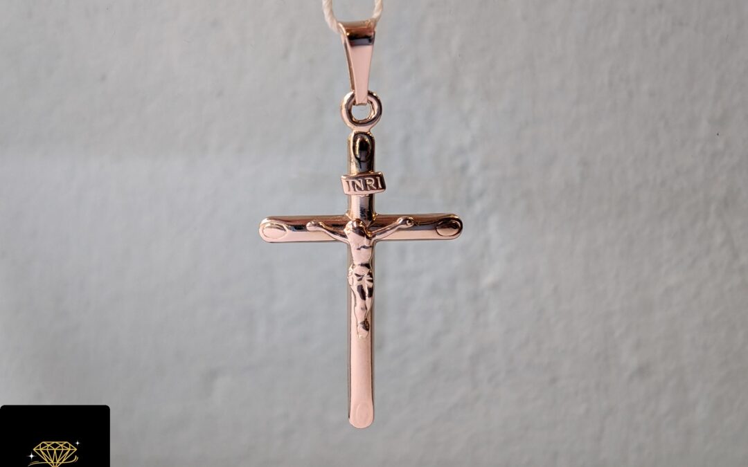 Złoty krzyżyk pr. 585 używany – cena 485zł