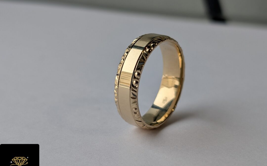 Złota obrączka pr. 585 używana – cena 2190zł