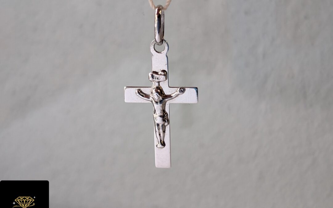 Złoty krzyżyk pr. 585 używany – cena 335zł