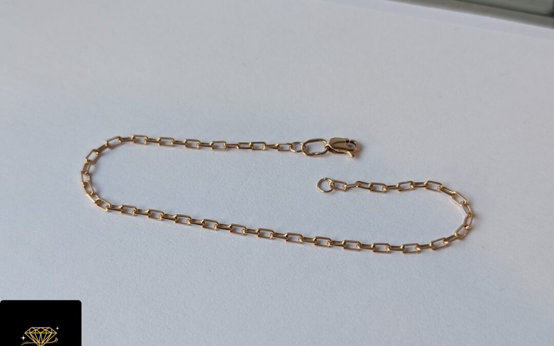 Złota bransoletka pr. 585 używana – cena 615zł