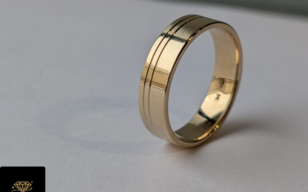 Złota obrączka pr. 585 używana – cena 2120zł