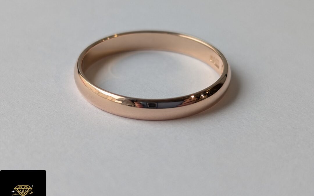 Złota obrączka pr. 583 używana – cena 735zł