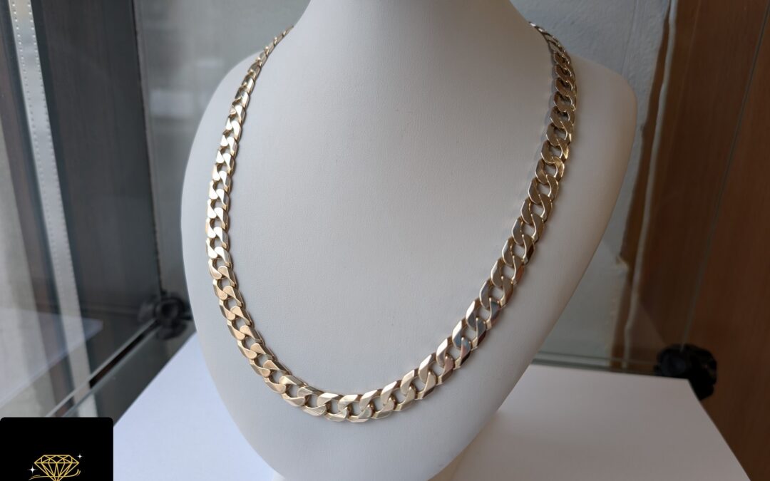 Złoty łańcuszek Pancerka pr. 375 używany – cena 13999zł