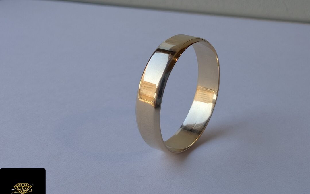 Złota obrączka pr. 585 używana – cena 1115zł