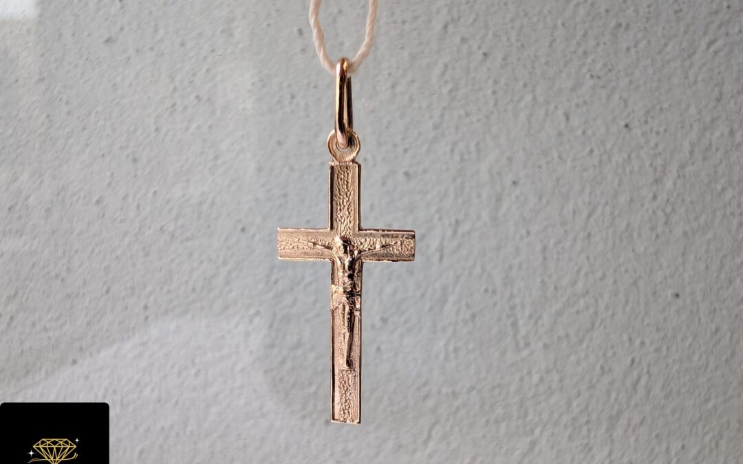 Złoty krzyżyk pr. 585 używany – cena 185zł