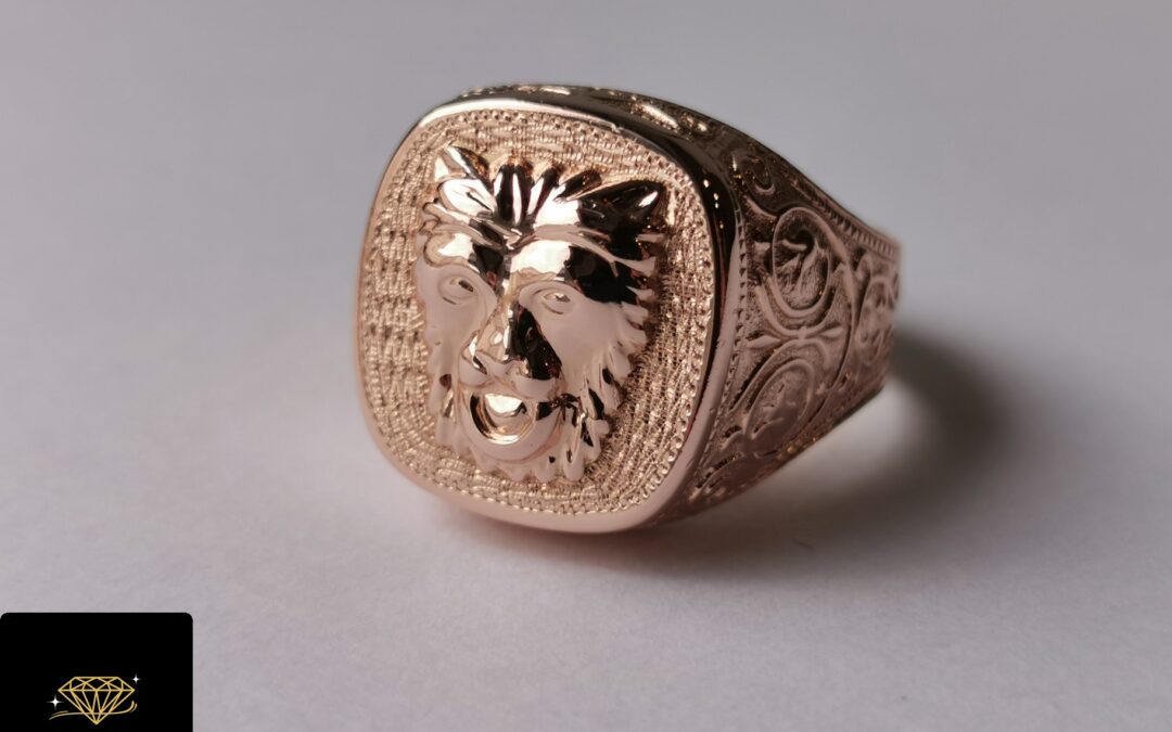 Złoty sygnet pr. 585 używany – cena 11125zł