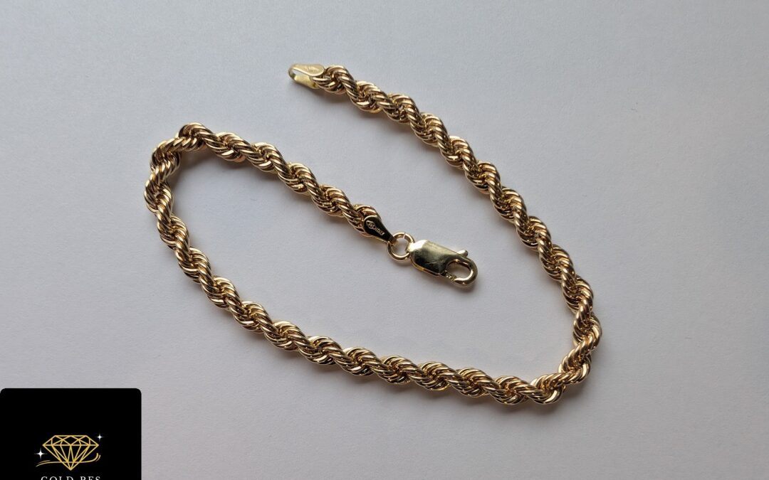 Złota bransoletka pr. 585 używana – cena 1780zł